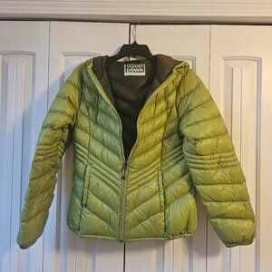 Xersion Women's Lime Green Lightweight Puffer Jacket